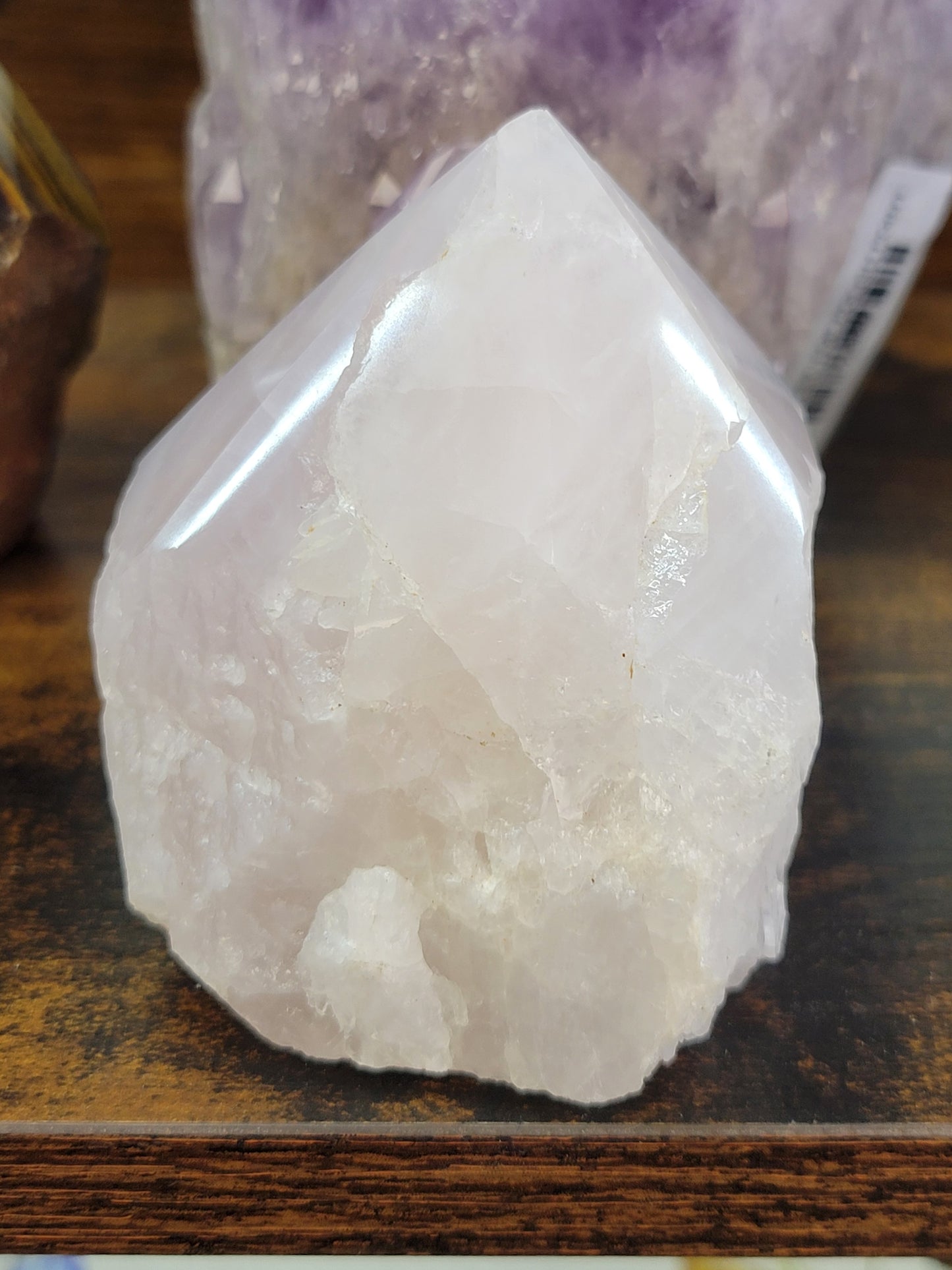 ROSE QUARTZ TOP POLISH