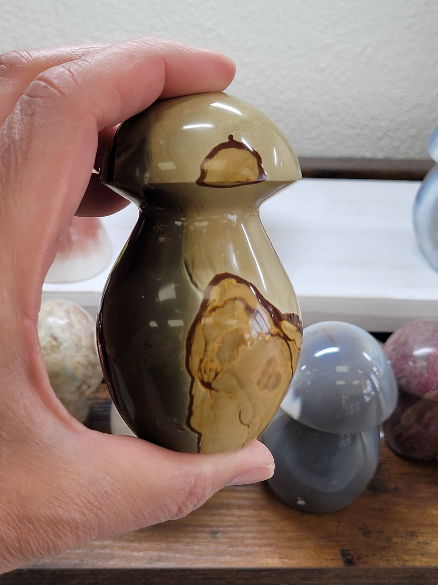 POLYCHROME JASPER MUSHROOM