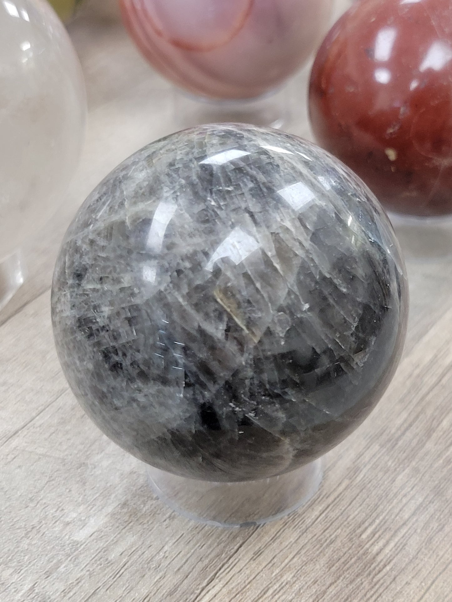 BLACK MOONSTONE SPHERE