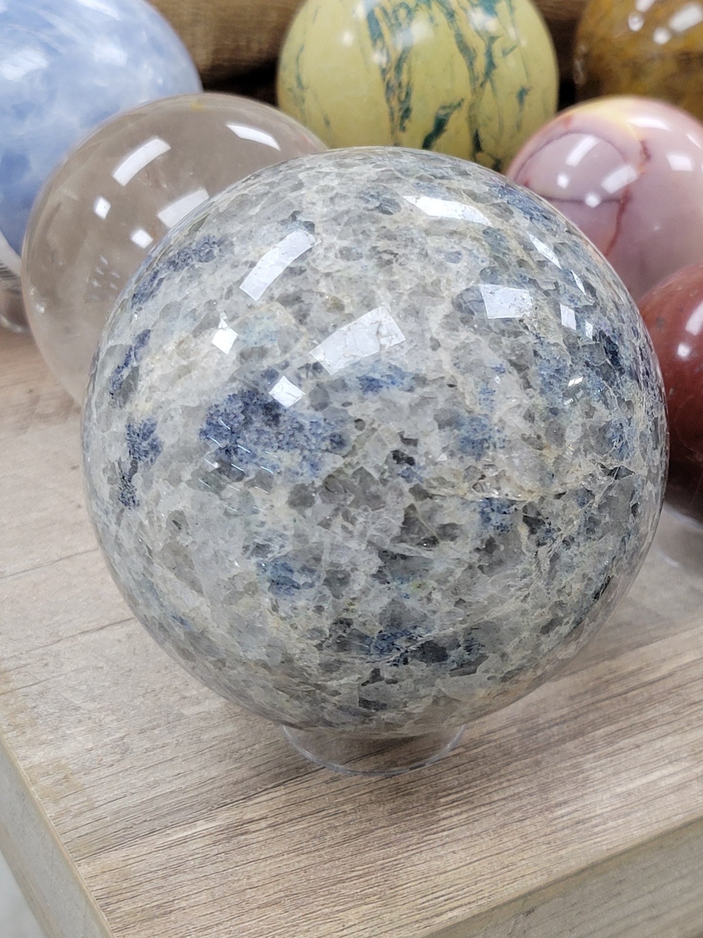 AZURITE & GRANITE SPHERE