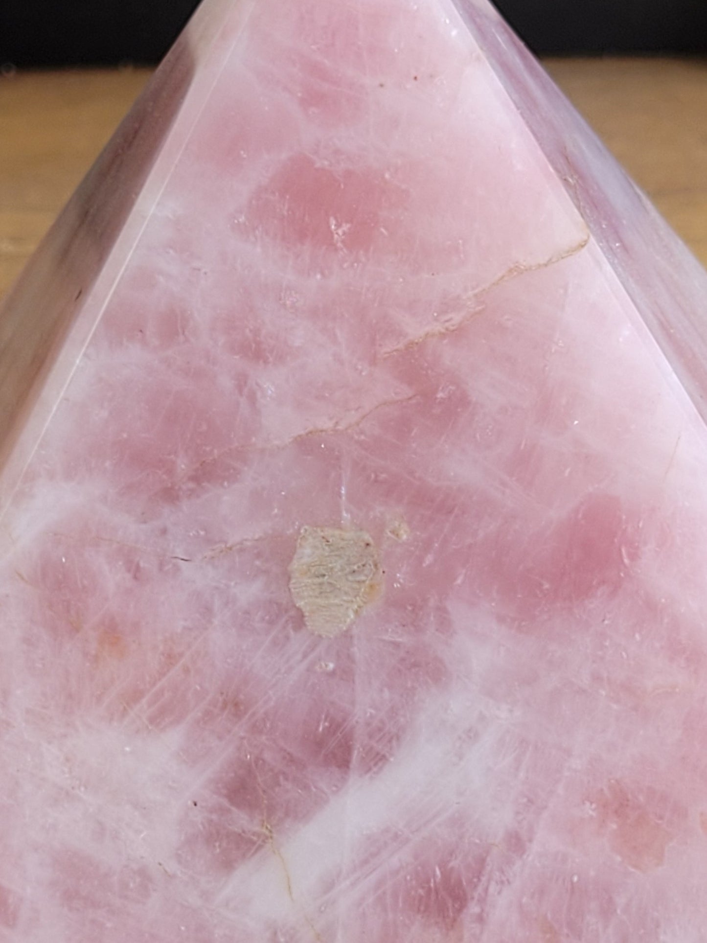 Large Rose Quartz Pyramid