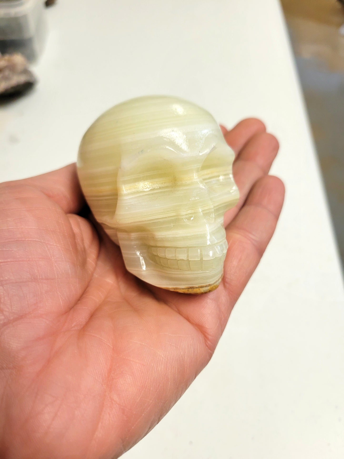 Mexican Onyx (Calcite) Skull