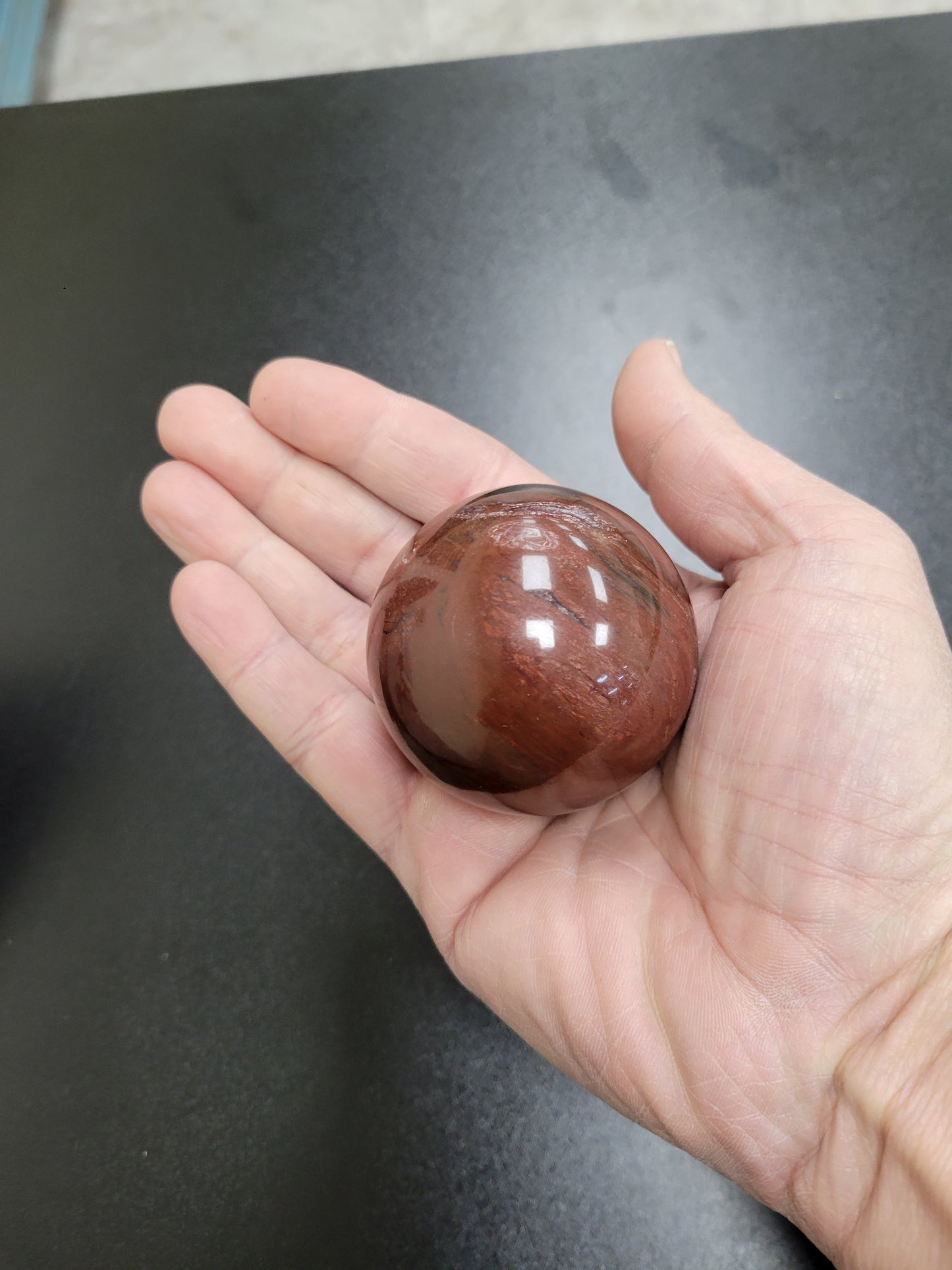 PETRIFIED WOOD SPHERE