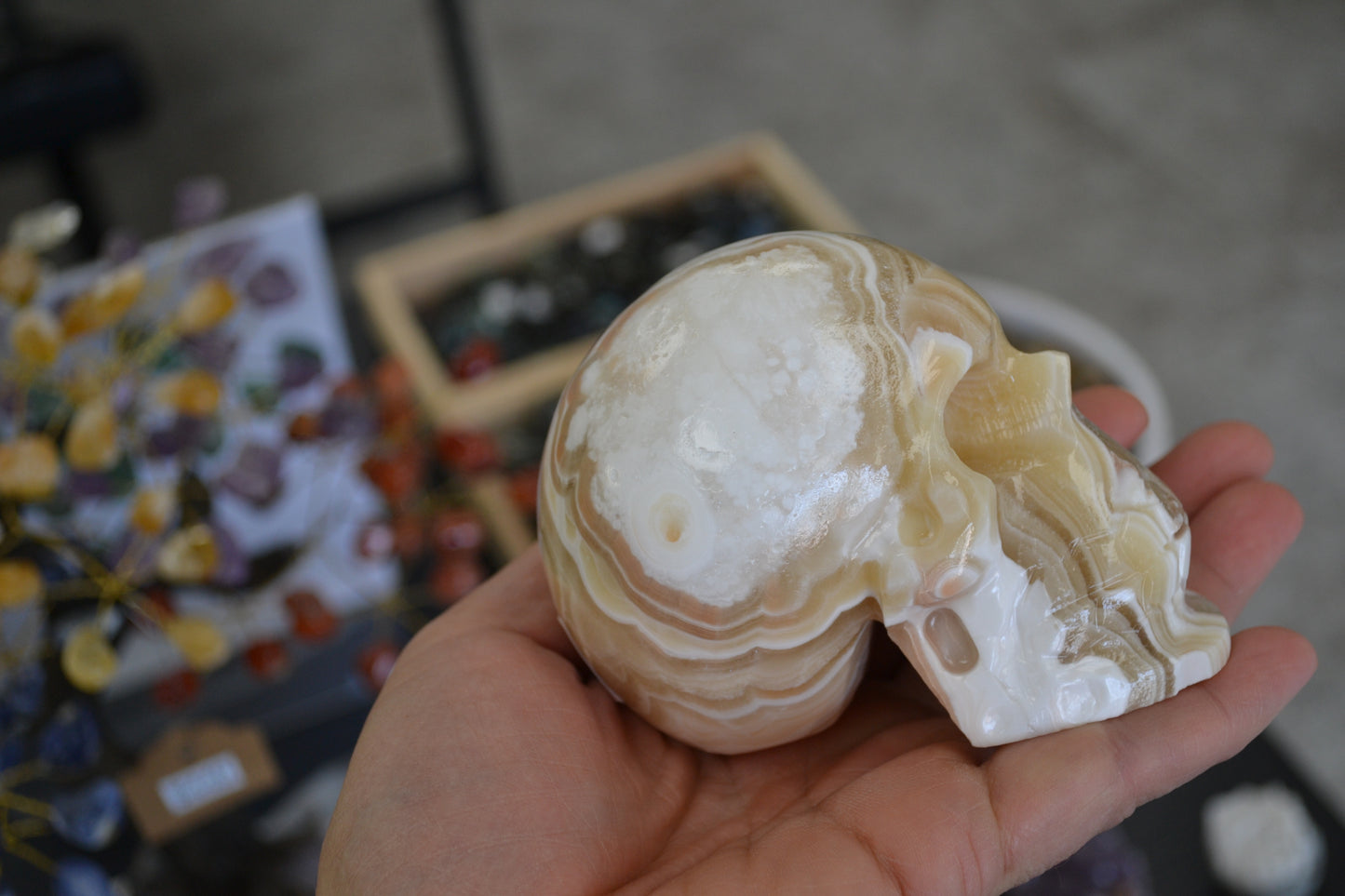 CALCITE SKULL