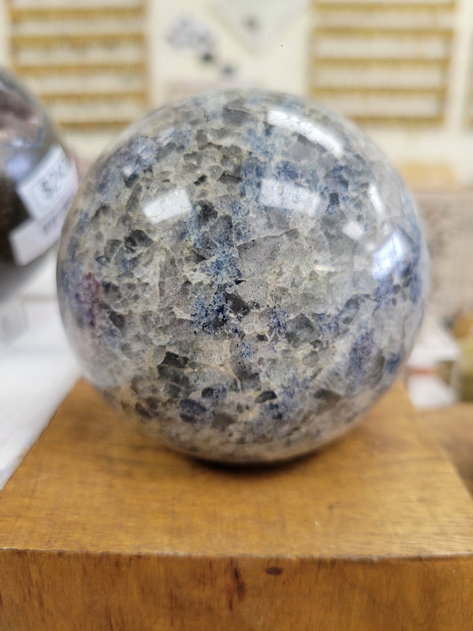 AZURITE & GRANITE SPHERE