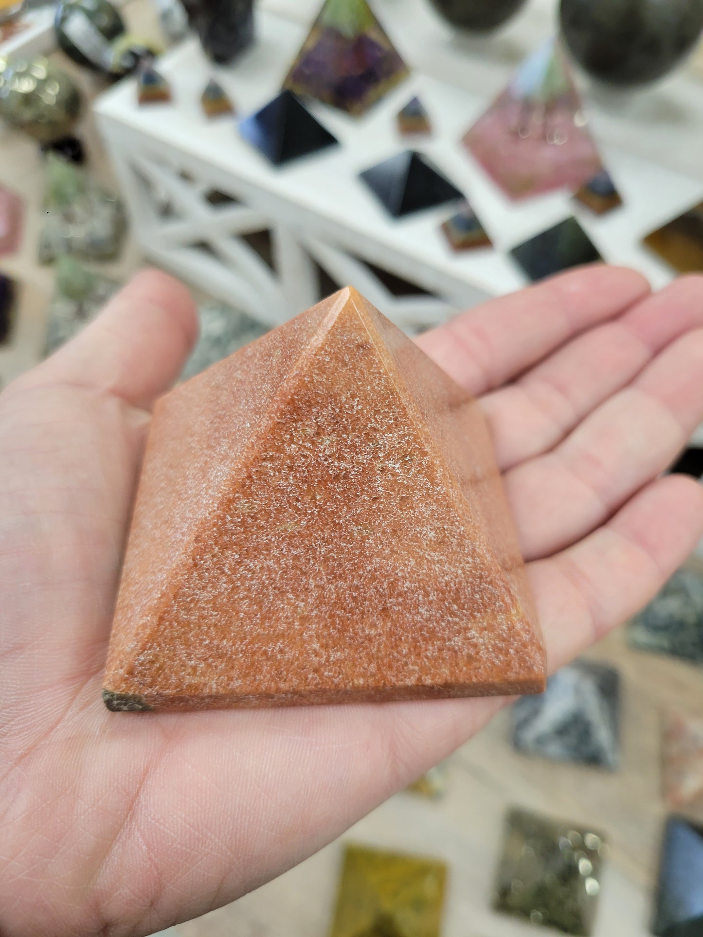 Red Adventurine Pyramid