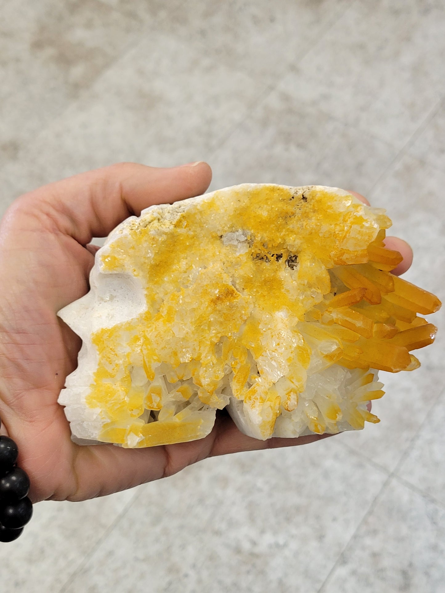Tangerine Quartz Skull