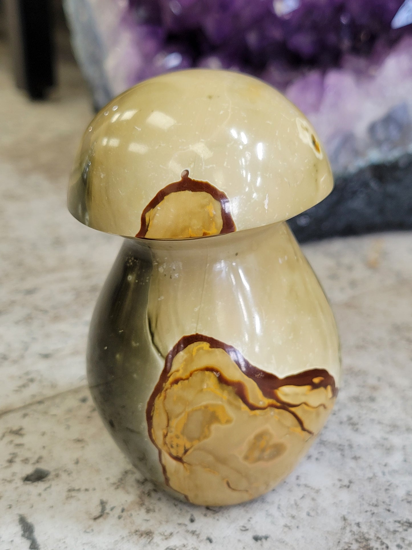 POLYCHROME JASPER MUSHROOM