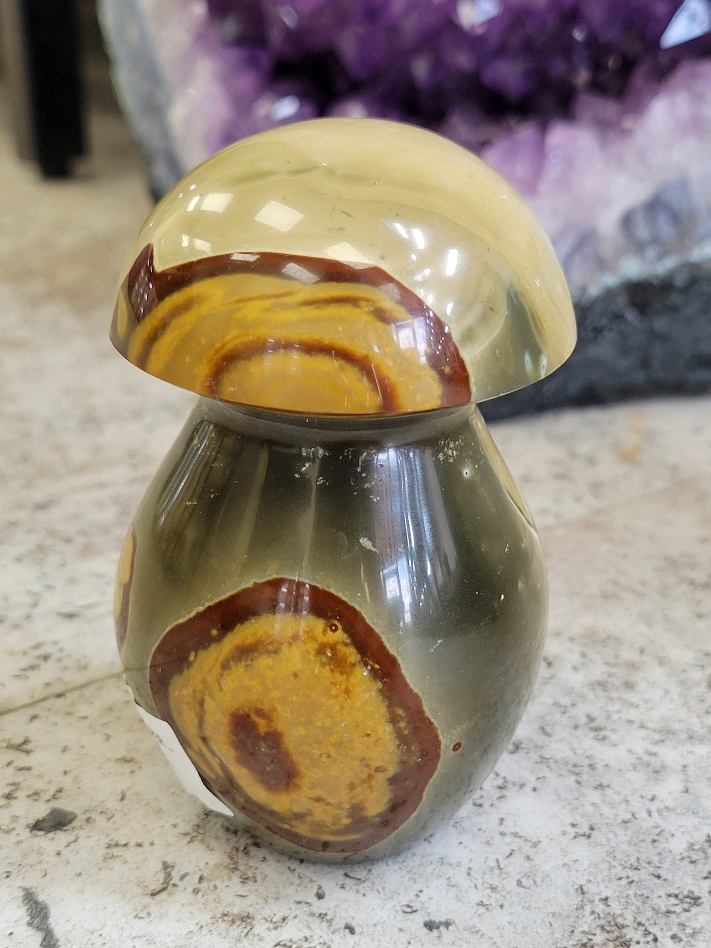 POLYCHROME JASPER MUSHROOM