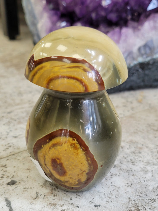 POLYCHROME JASPER MUSHROOM