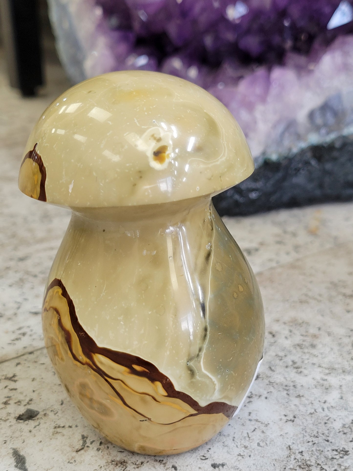 POLYCHROME JASPER MUSHROOM