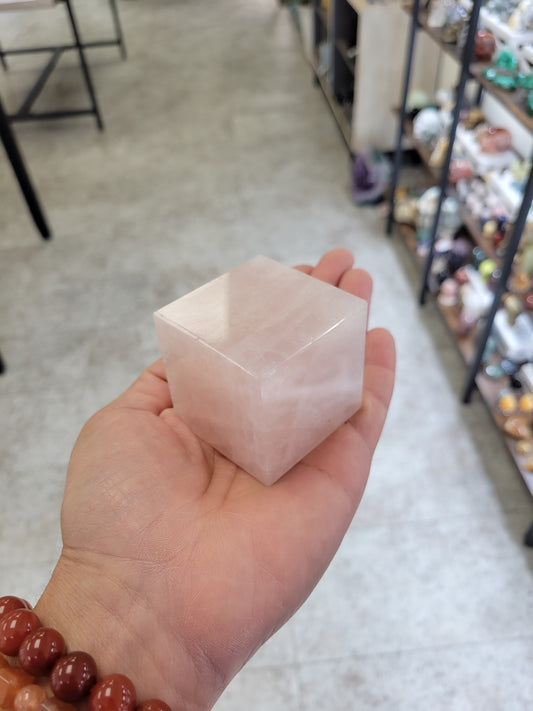 Rose Quartz Cube