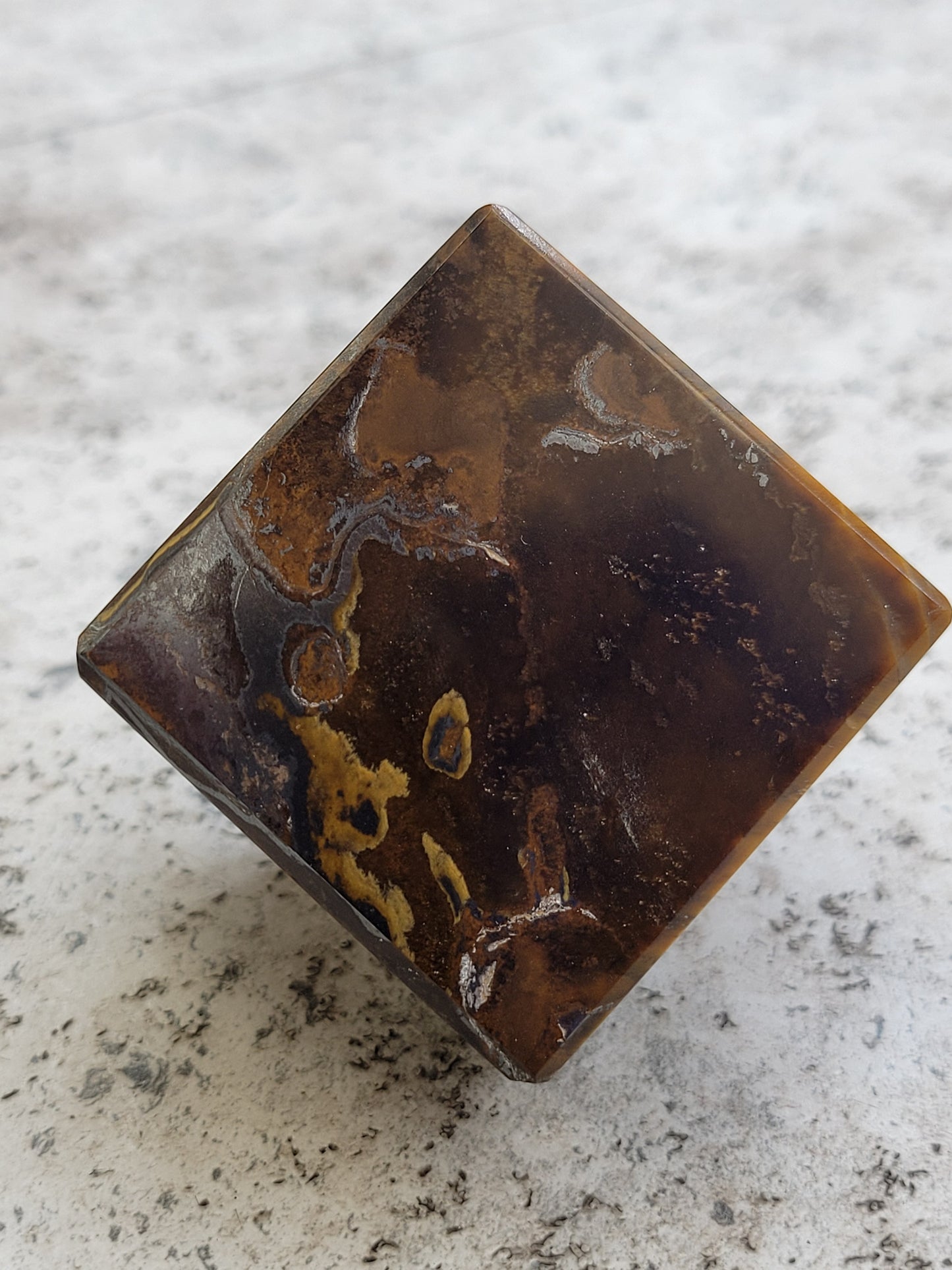 Yellow Tiger's Eye Cube