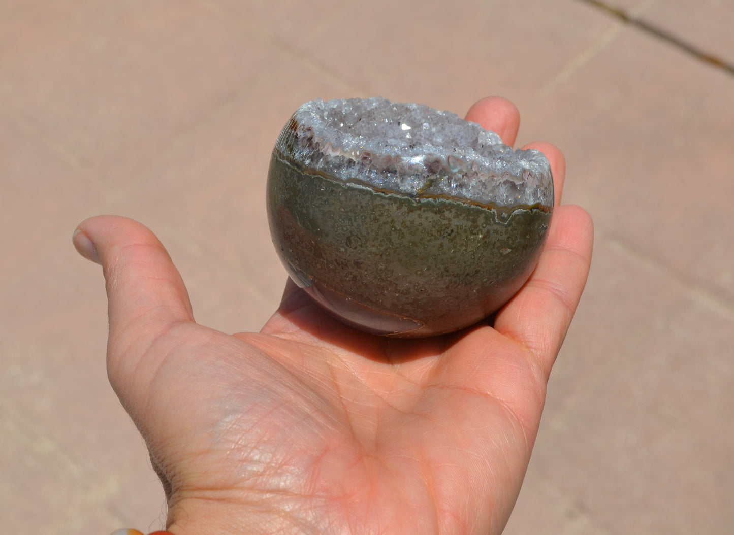 Quartz Geode Sphere
