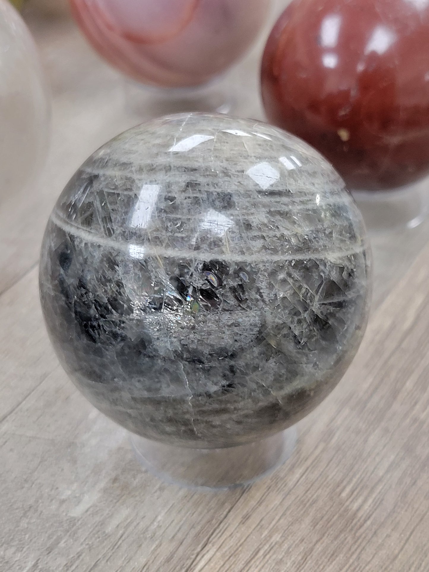 BLACK MOONSTONE SPHERE