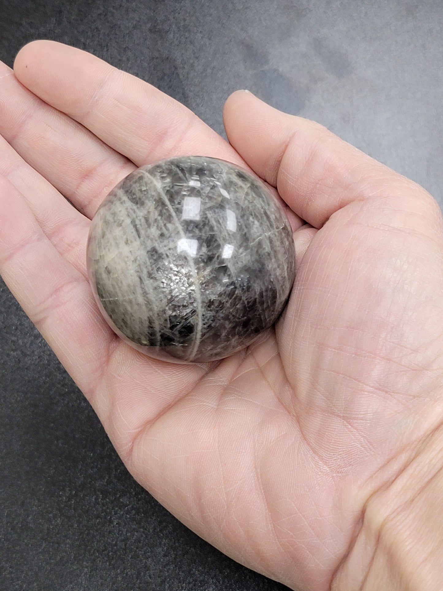 BLACK MOONSTONE SPHERE