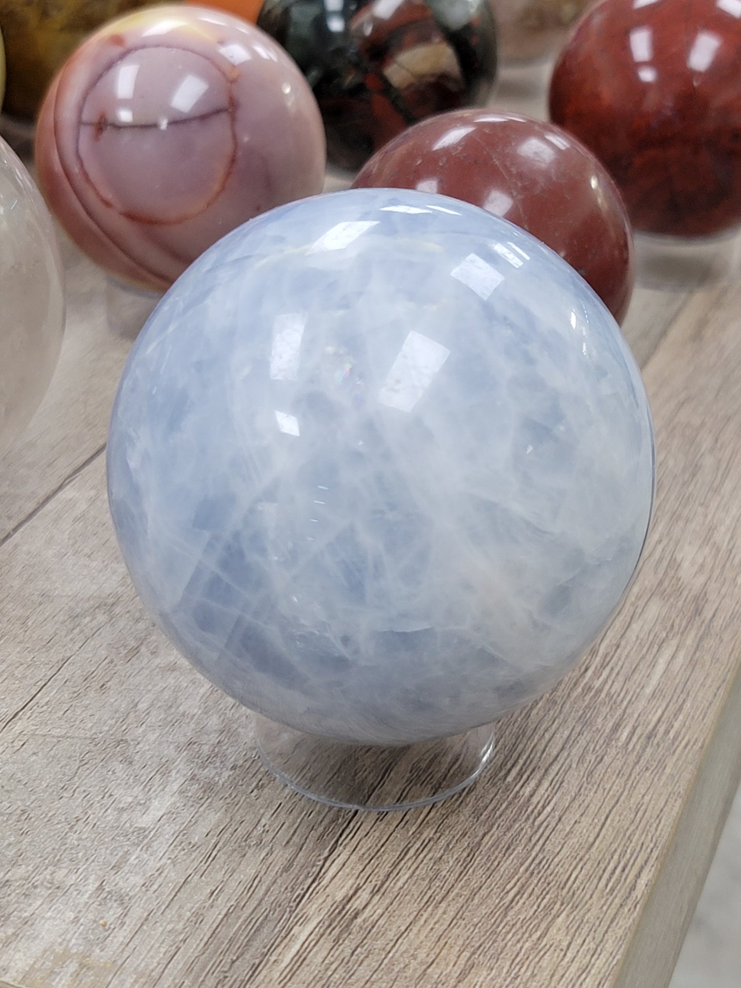 BLUE CALCITE SPHERE