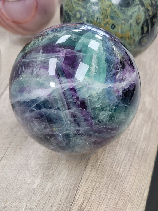 FLUORITE SPHERE