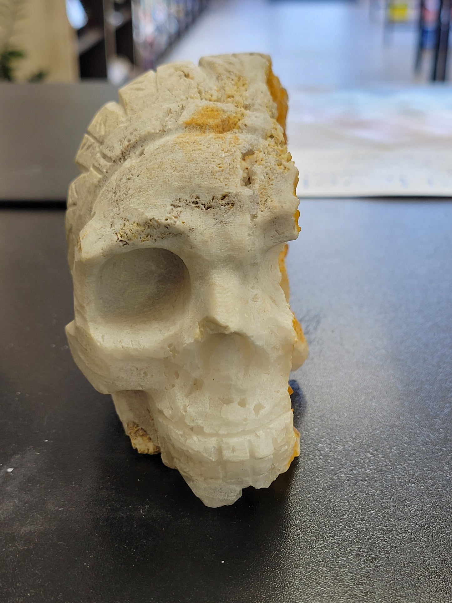 Tangerine Quartz Skull
