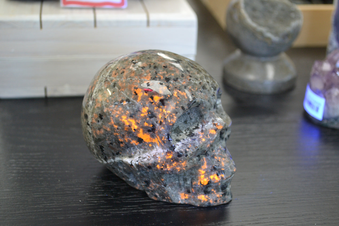 SYENITE SODALITE SKULL