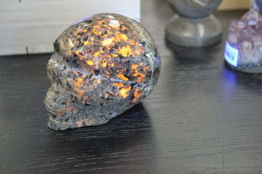SYENITE SODALITE SKULL