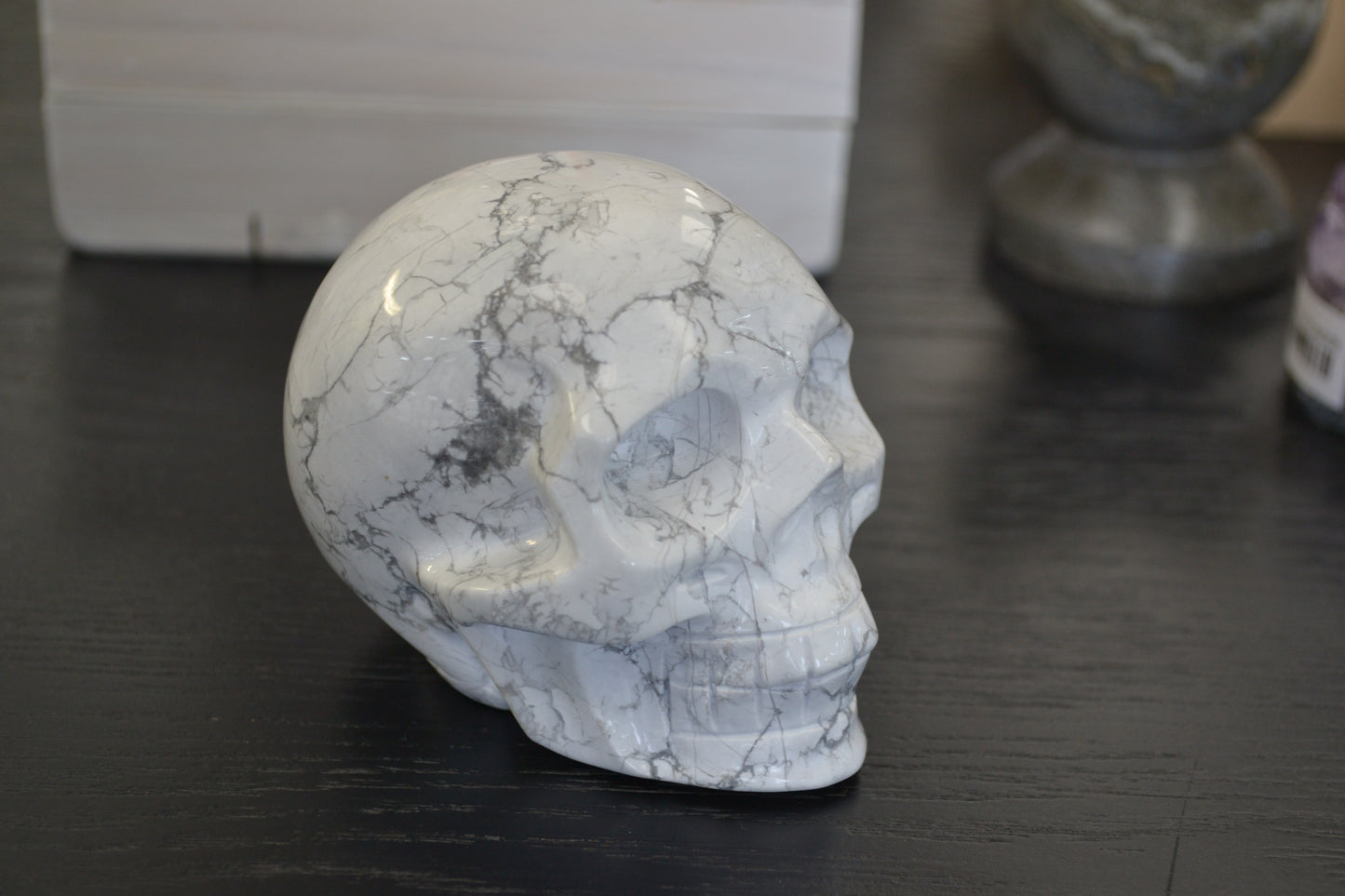 HOWLITE SKULL
