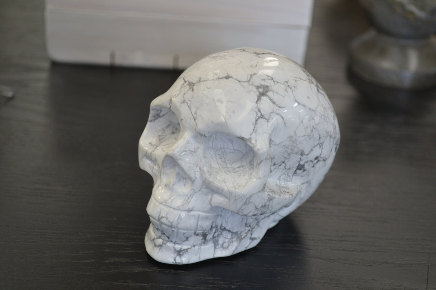 HOWLITE SKULL