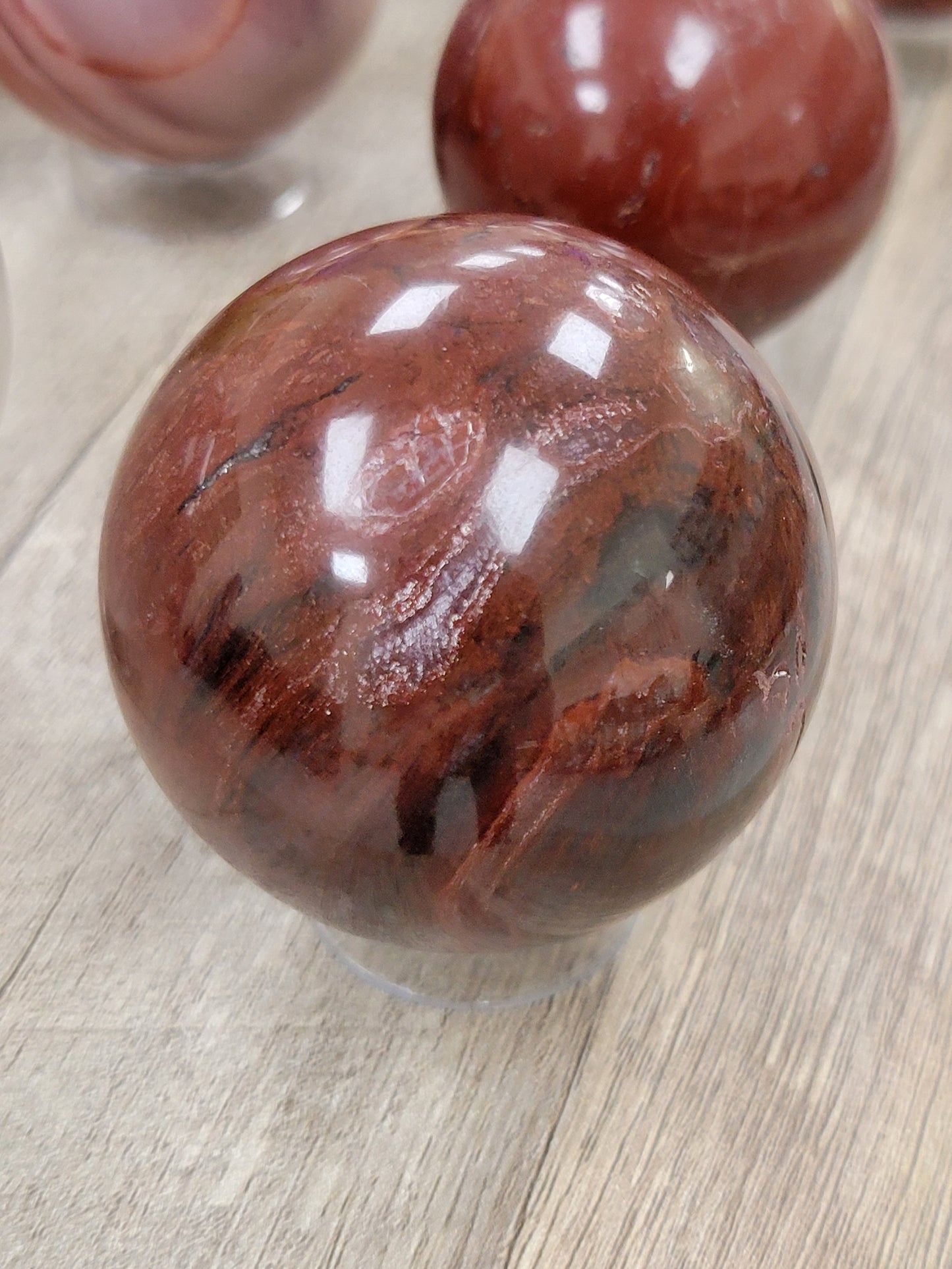 PETRIFIED WOOD SPHERE