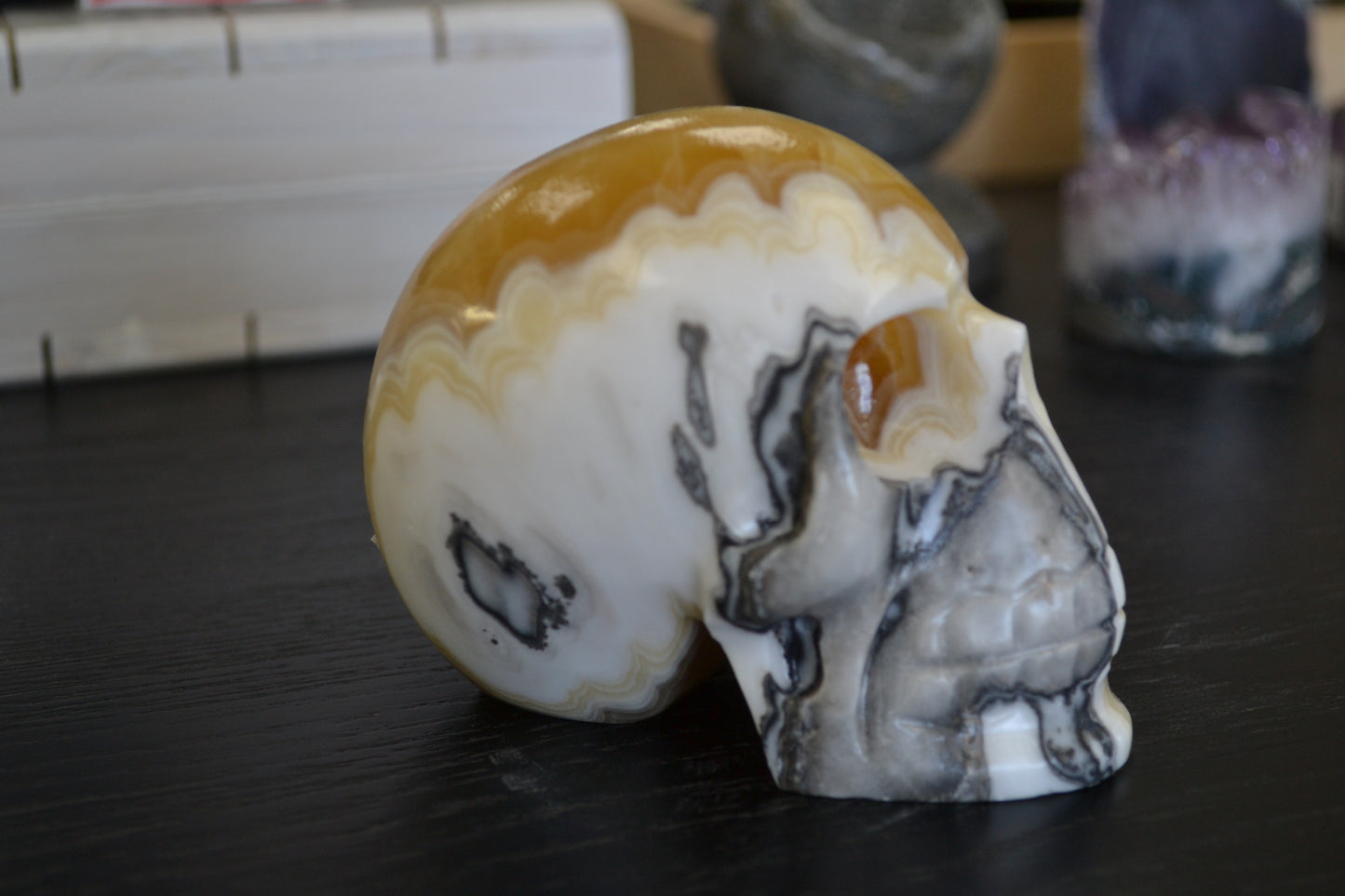 CALCITE SKULL