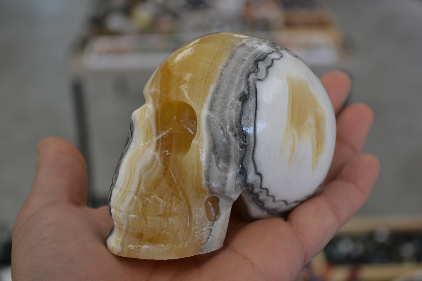 CALCITE SKULL