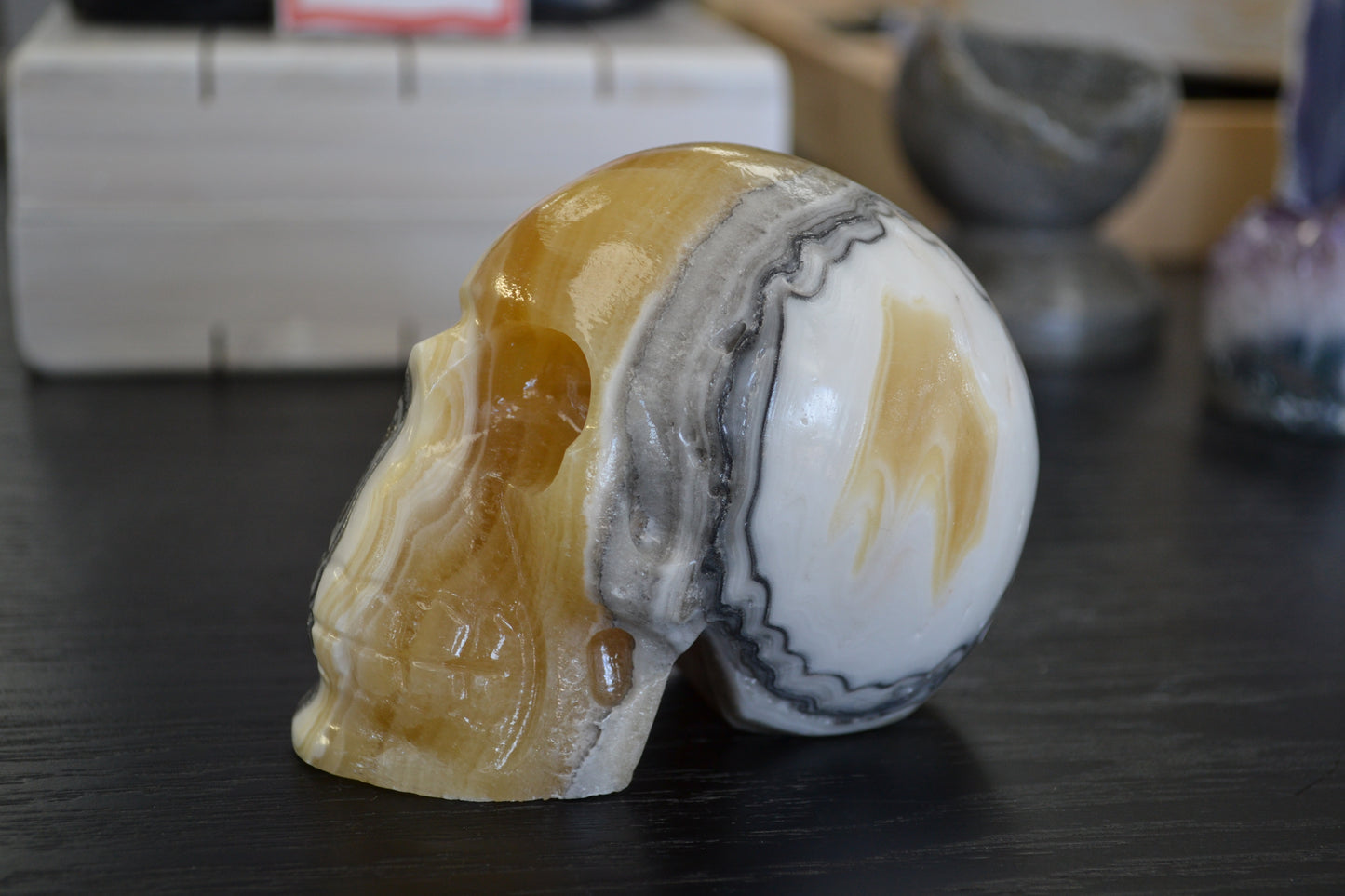 CALCITE SKULL
